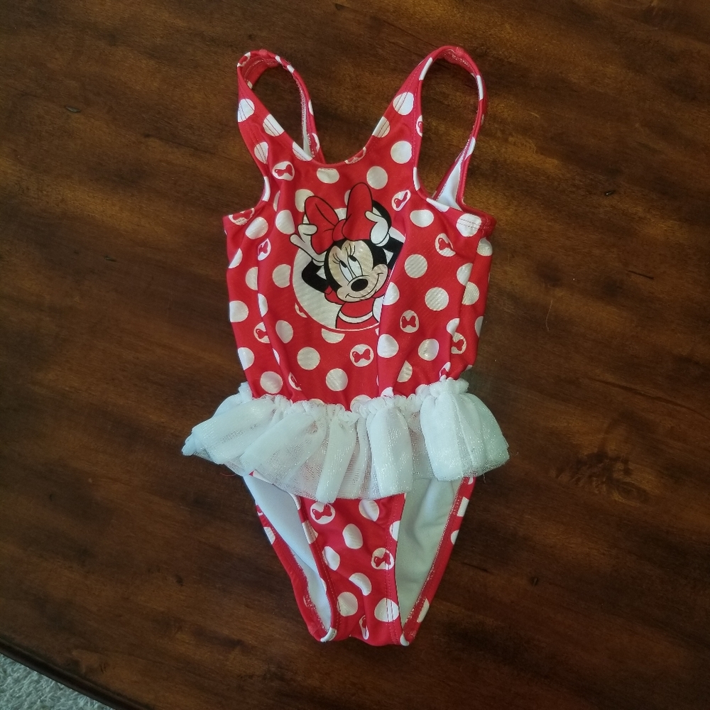 Minnie Mouse one piece tutu swimsuit